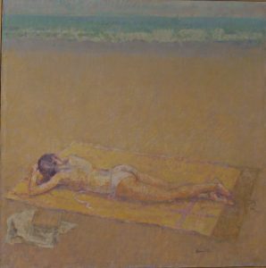 Bañista dormida