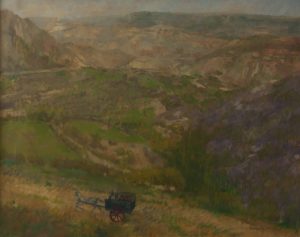 Paisaje con carro
